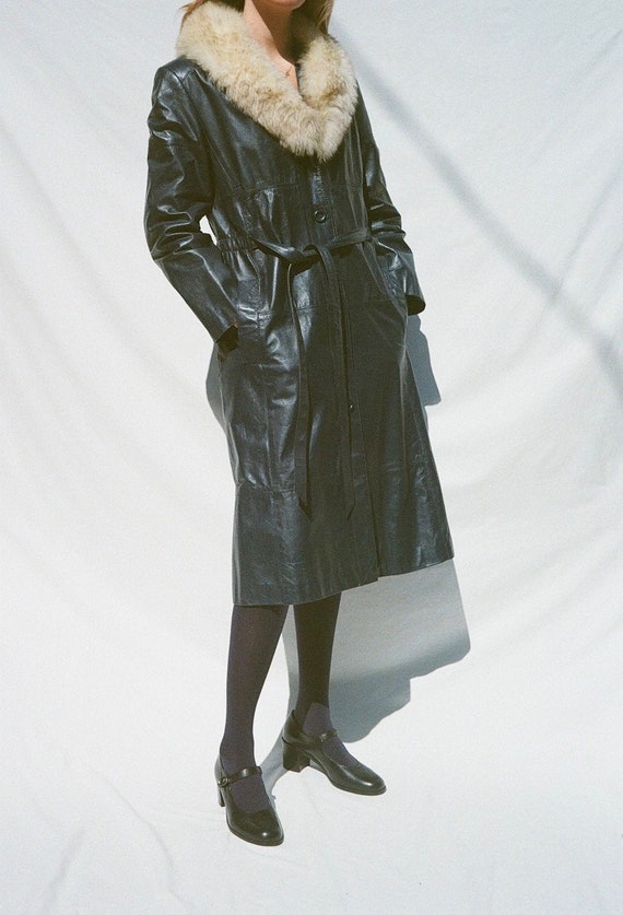 Blue Leather Montgomery Ward Jacket with Removable