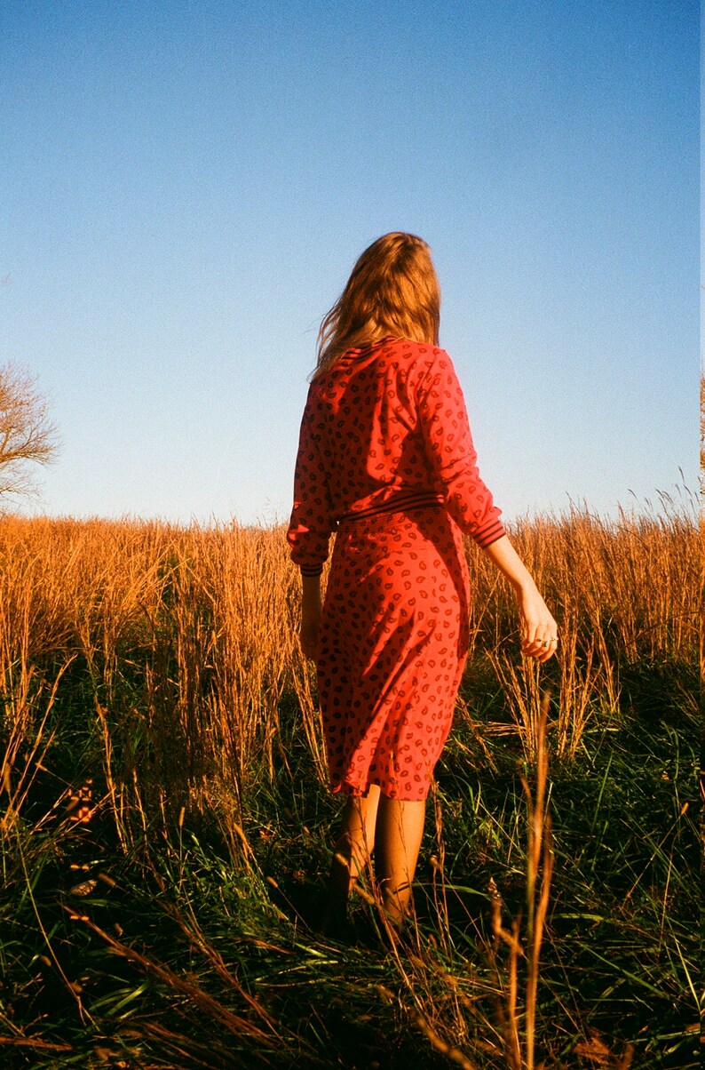 Red Paisley Sweatshirt /& Matching Skirt
