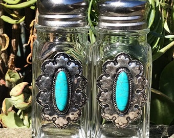 Cowgirl Salt And Pepper Shakers Country Chic Home Goods Etsy