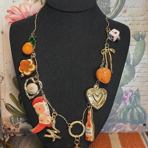 Western Charm Necklace, Southwestern Necklace, Charm Necklace, Boho charm necklace, cowgirl pendent necklace, western necklace, charms, boot