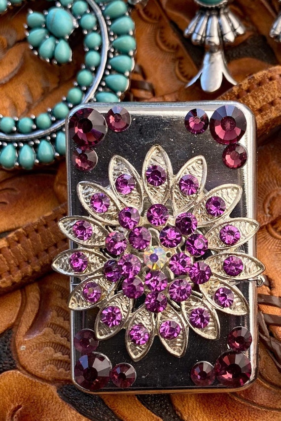 bling cigarette lighters Rhinestone Cowgirl Cigarette Lighter, Chrome Lighter, Gift Idea for Her,  Western Accessories, Cowgirl, Rhinestone Bling, Flower