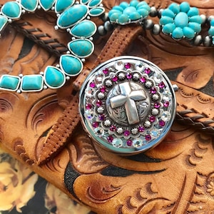 Pill Box, Cowgirl Gift Idea, Faith, Cross , Rhinestone Gift, Western Gift, Pill Organizer, Travel Pill Organizer - Earring Box
