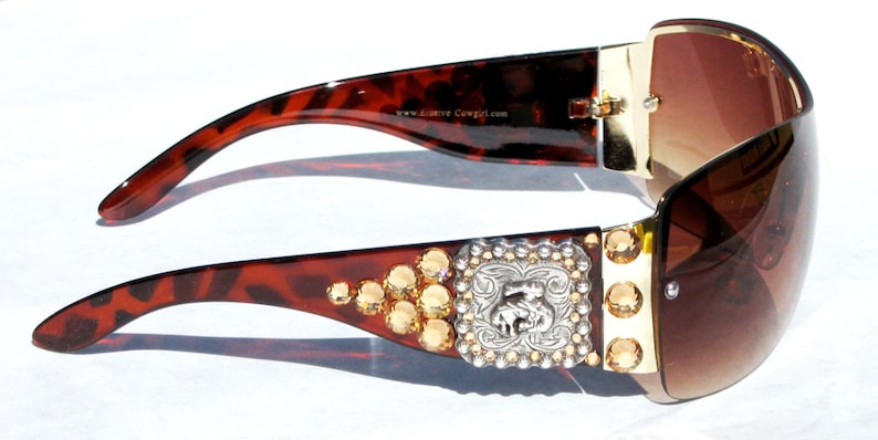 Rhinestone Cowgirl Bling Sunglasses Bling Bling Accessories Gift Ideas For Her Brown Sunglasses Cowgirl Sunglasses Western Sunglasses
