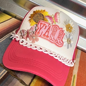Y&#39;all Western Trucker Patch Hat, Iron Patches, Trucker Hats, Cowgirl Trucker Hat, Woman’s Trucker Hat, Trucker Hat With Patches, Trucker Cap