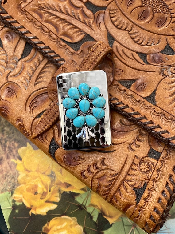 biker lighter, western lighter, flip lighter, cigarette lighter, Chrome  lighter, western accessories, cowgirl, western gift ideas for her