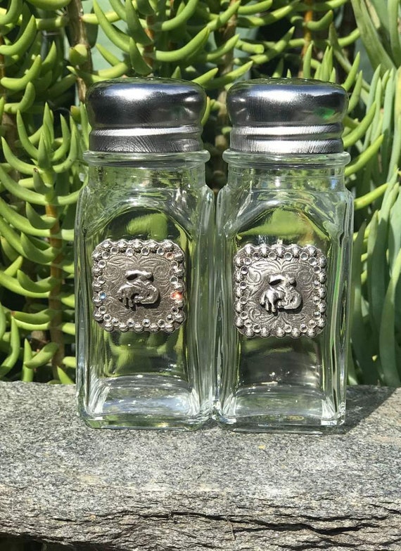 Cowgirl Salt And Pepper Shakers Country Chic Home Goods Etsy