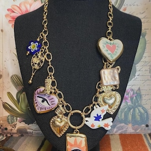 Western Charm Necklace, Southwestern Necklace, Charm Necklace, Boho charm necklace, cowgirl pendent necklace, western necklace, charms