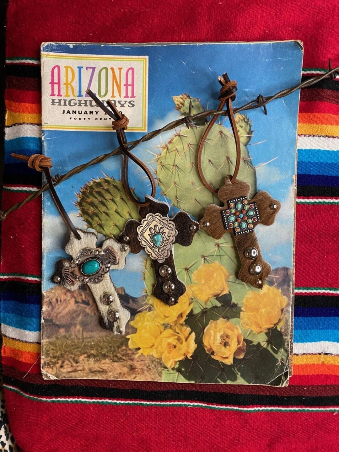 Leather Saddle Cross Western Cross Cowgirl Gift Bridal Etsy