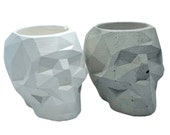 White Succulent Skull Planter Concrete Planter, Succulent Planter, Small Planter, Small Pot, Succulent Pot, Concrete Pot