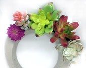 Succulent Circle Round Concrete Planter, Succulent Planter, Small Planter, Small Pot, Succulent Pot, Concrete Pot