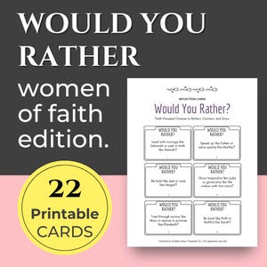Cartes d'encouragement bibliques | de réflexion sur la foi des femmes | Instructions imprimables pour l'étude de la Bible et la tenue d'un journal | Téléchargement instantané