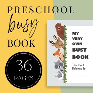 Förskoleaktivitetsbok: Pärm med 36 sidors aktiviteter (PDF-nedladdning)