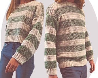 Crochet Sweater Pattern - Cozy - Unisex