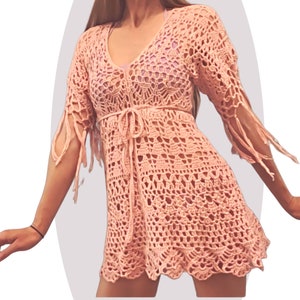 Crochet Beach Dress Pattern BESTSELLER Terrestrial image 5