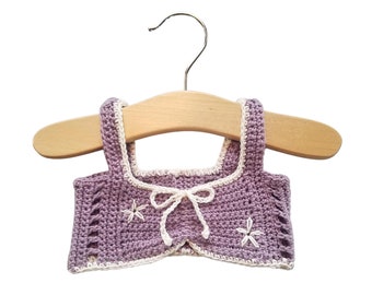 Baby Crochet Pattern Top - Phlox - (0-24 Months)