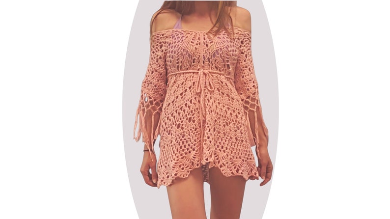 Crochet Beach Dress Pattern BESTSELLER Terrestrial image 4