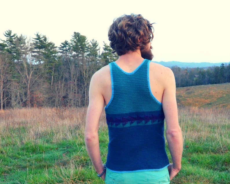 Crochet Tank Top Pattern for Men wanderer Etsy UK