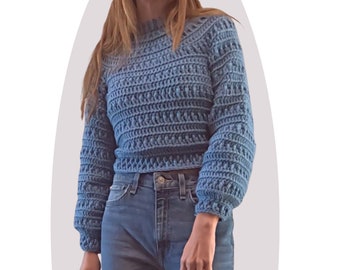 Crochet Pattern - Pine - Unisex Size Inclusive Sweater