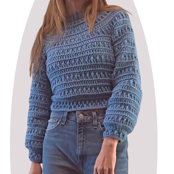 Crochet Pattern - Pine - Unisex Size Inclusive Sweater