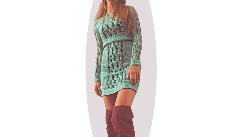 Crochet Pattern DOUBLE DEAL Magic Skirt and Sweater Set image 1