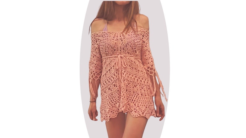 Crochet Beach Dress Pattern Terrestrial image 2