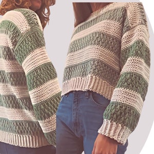 Crochet Sweater Pattern Cozy Unisex image 6