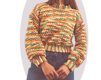 Crochet Sweater Pattern - Allium -