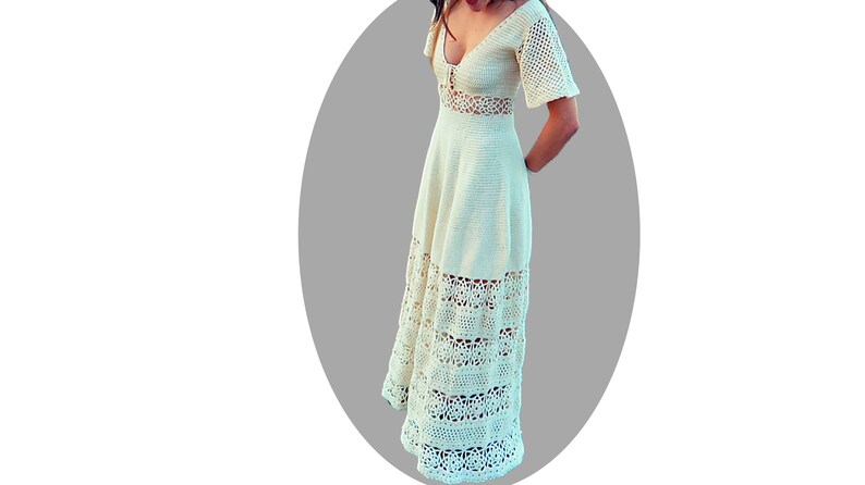 Crochet Dress Pattern Dimension image 6