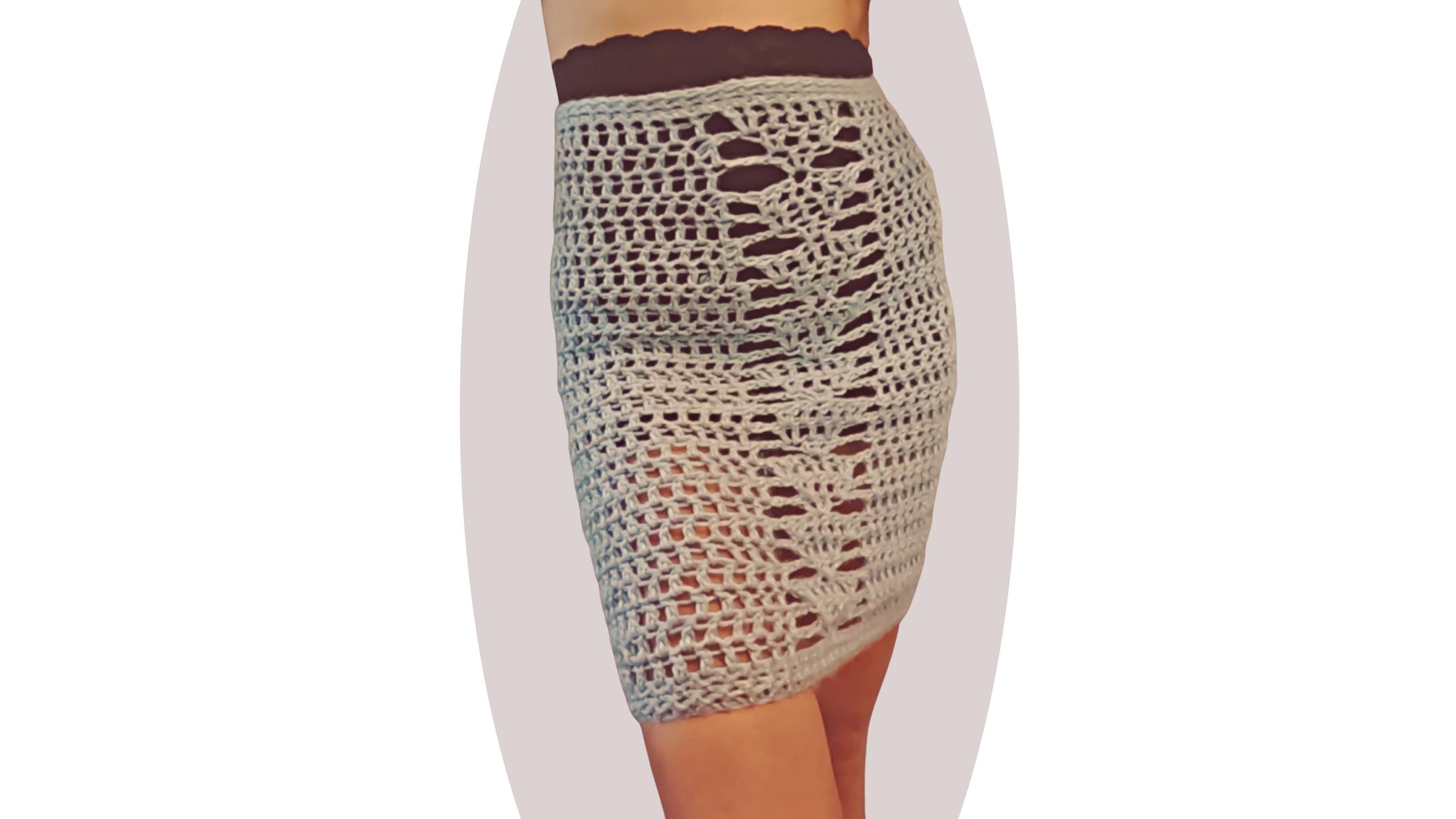 Crochet Pencil Skirt Pattern Vitalize - Etsy
