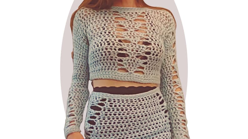 Crochet Sweater Pattern Amplify Beginner Crochet Pullover Tutorial Easy Crochet Clothing Women PDF Instant Download image 2