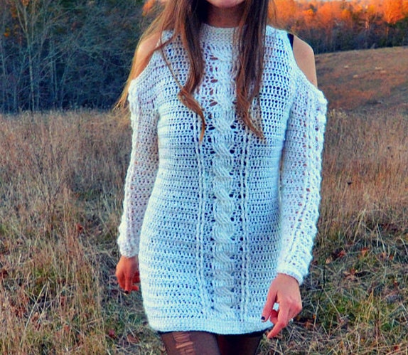 Crochet Sweater Dress Pattern 
