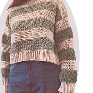 Crochet Sweater Pattern Cozy Unisex image 4