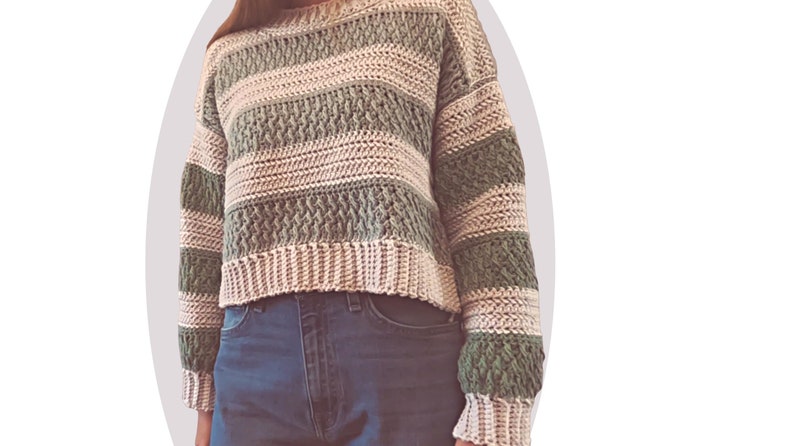 Crochet Sweater Pattern Cozy Unisex image 4