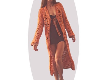 Crochet Fall Kimono Pattern -Whispering Winds-