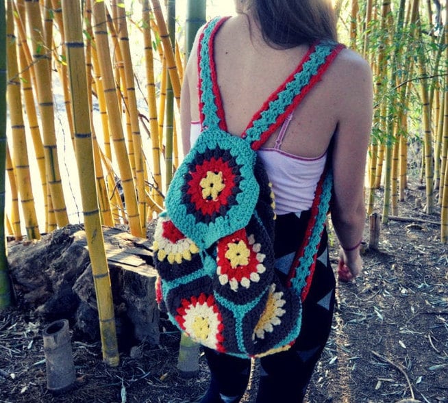 crochet backpack written pattern