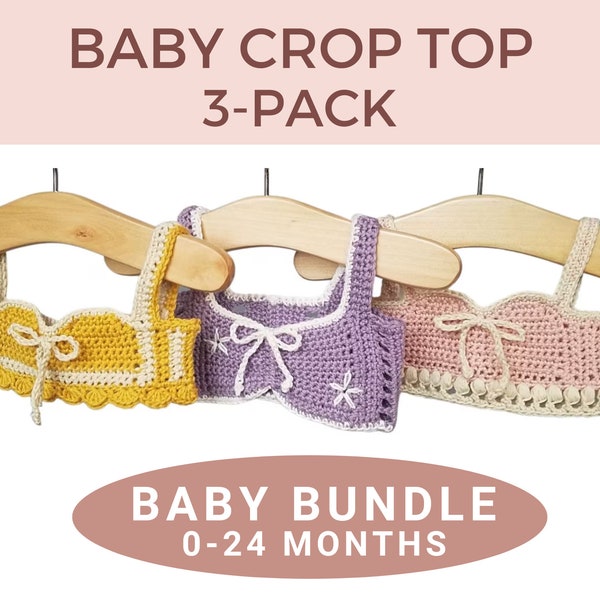 Baby Crochet 3 Pattern Bundle - Newborn / Infant / Toddler