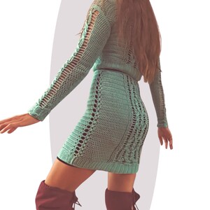 Crochet Pattern DOUBLE DEAL Magic Skirt and Sweater Set image 3