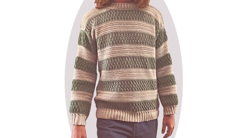 Crochet Sweater Pattern Cozy Unisex image 3