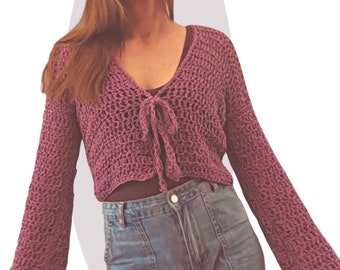 Easy Crochet Cardigan Pattern - Starling -