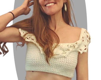 Crochet Pattern Top -Soft Geo-