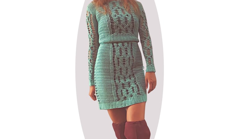 Crochet Pattern DOUBLE DEAL Magic Skirt and Sweater Set image 2