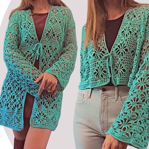 Crochet Pattern Kimono / Cardigan - Aster