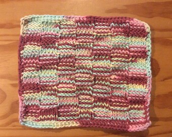 Knitted Washcloth - Medium sized