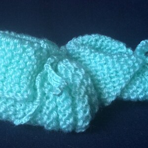 Pale Green Baby Booties image 1