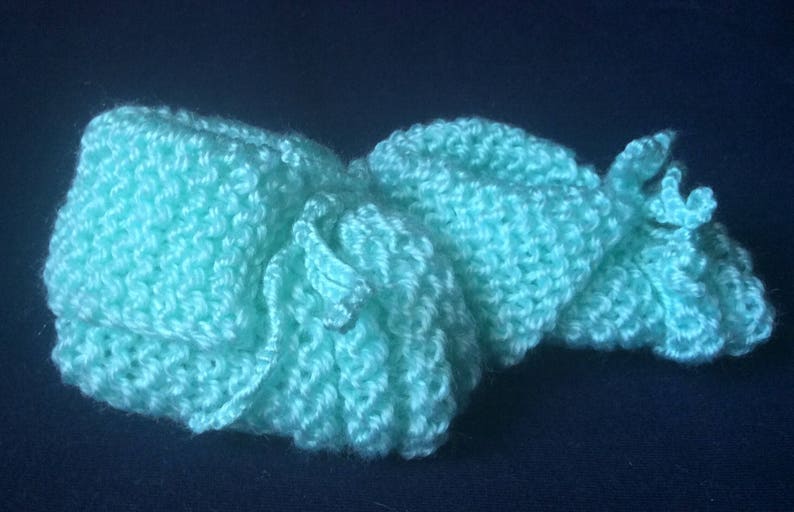 Pale Green Baby Booties image 1