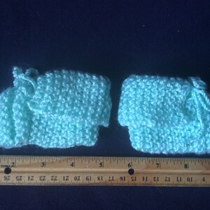 Pale Green Baby Booties image 4