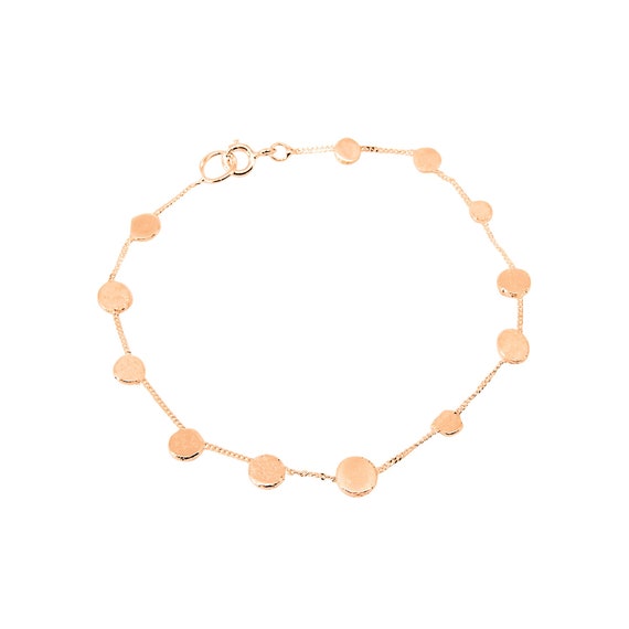 solid 9ct rose gold bracelet