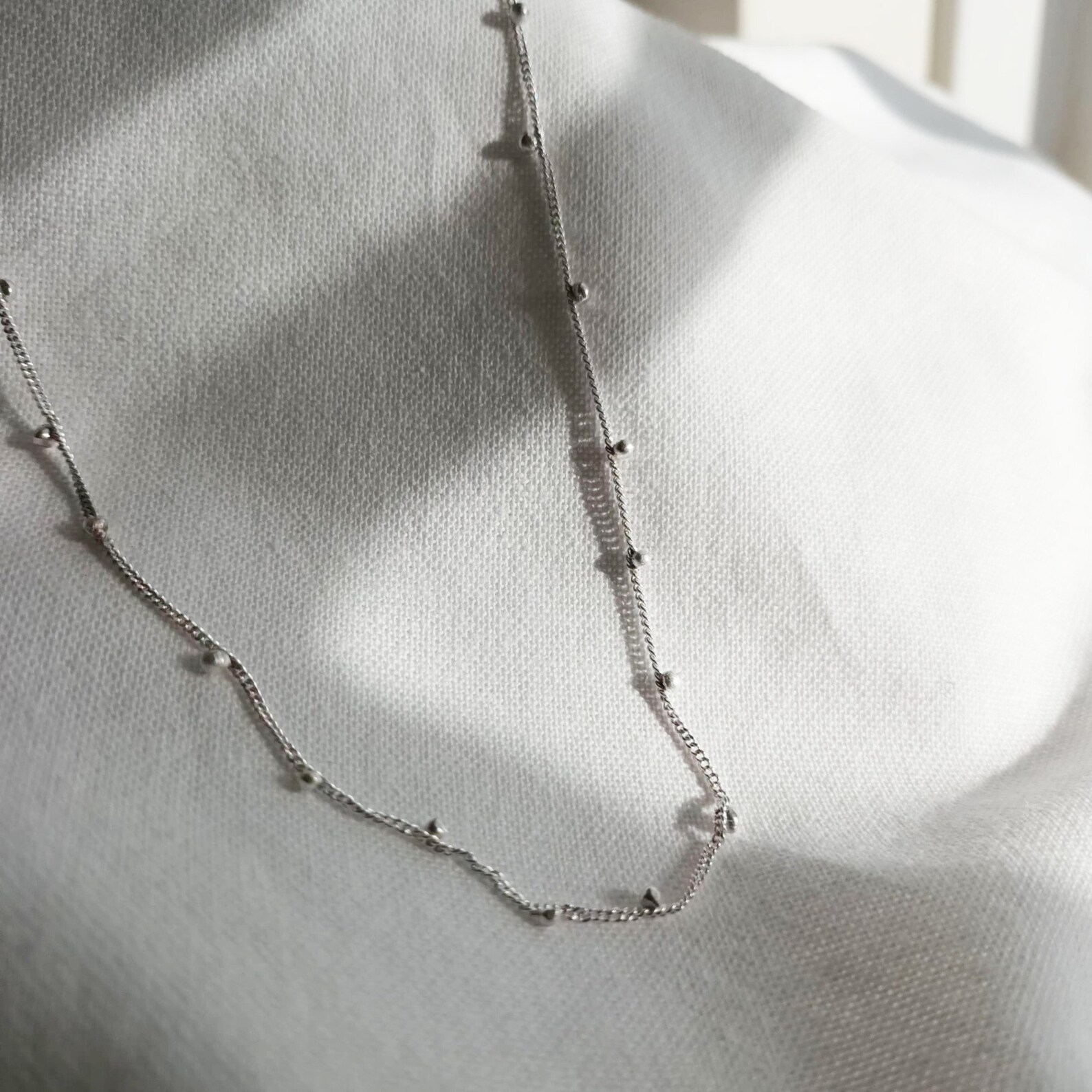 Solid Gold Necklace With Little Balls. Solid 18 14k 9k Gold Etsy UK