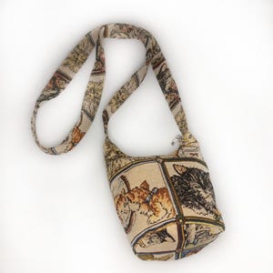 Sac à main en tapisserie pour chat, petit sac à main pour chat, sac de voyage Boho, sac à bandoulière, sac à bandoulière, sac hobo en toile, sac à bandoulière Hobo, cadeau pour les amoureux des chats