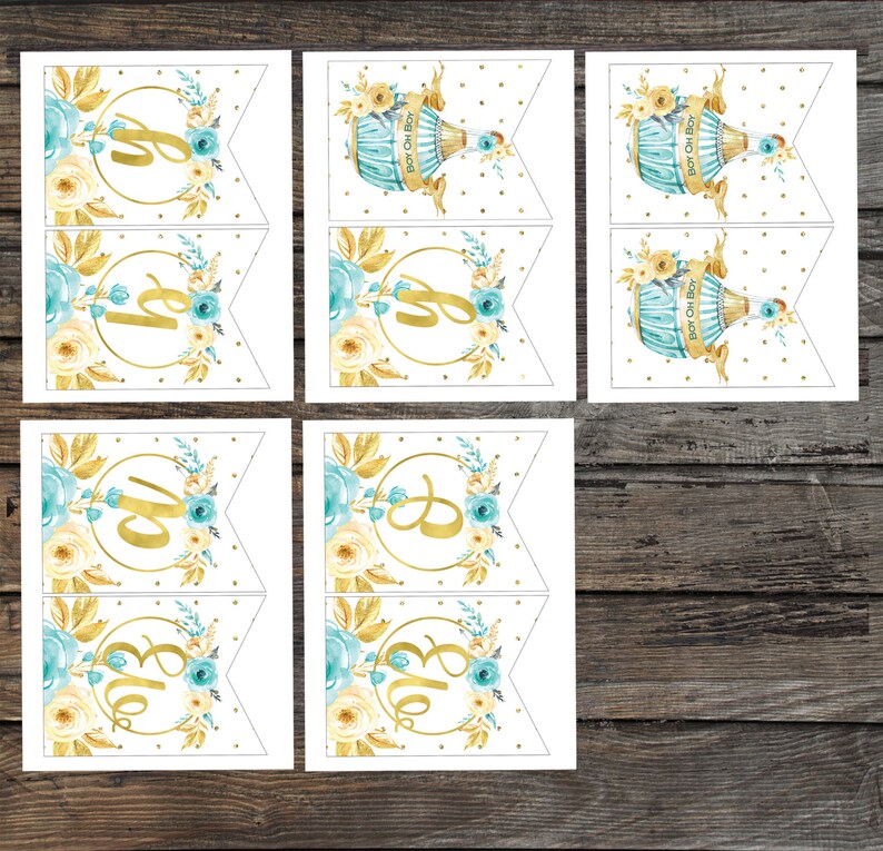 Boy Baby Shower Decorations Printable Baby Shower Party Pack Etsy